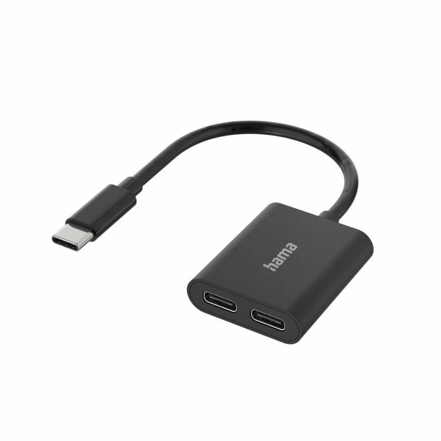 PC- & Laptop-Zubehör Hama PC-Audio-Kabel & -Adapter | Audio-Adapter, 2In1, Usb-C-St. - 2X Usb-C-Buchse, Audio + Laden